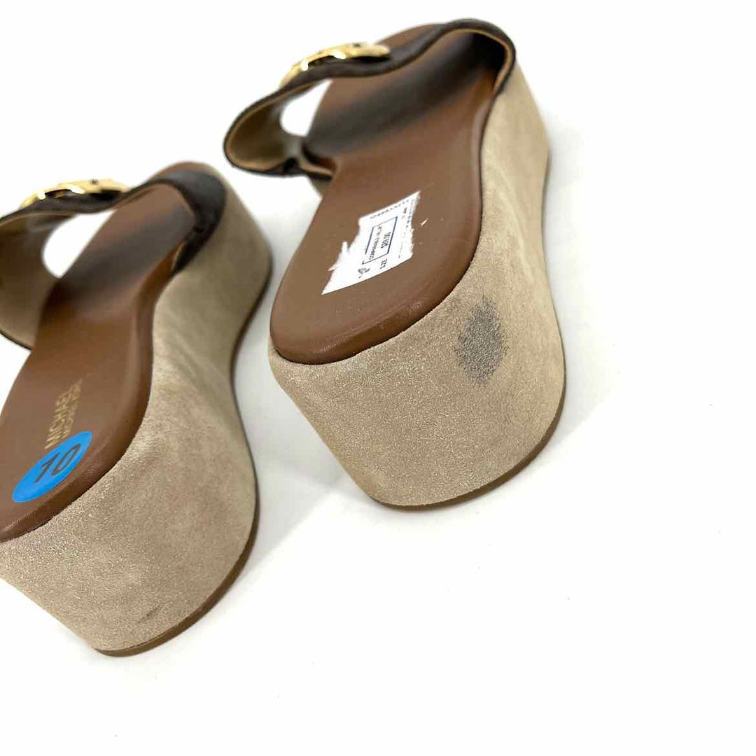 Shoe Size 10 Michael Kors Brown Sandals