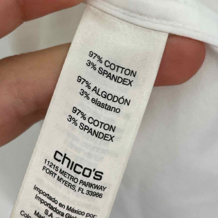 Size S Chico's White Shirt