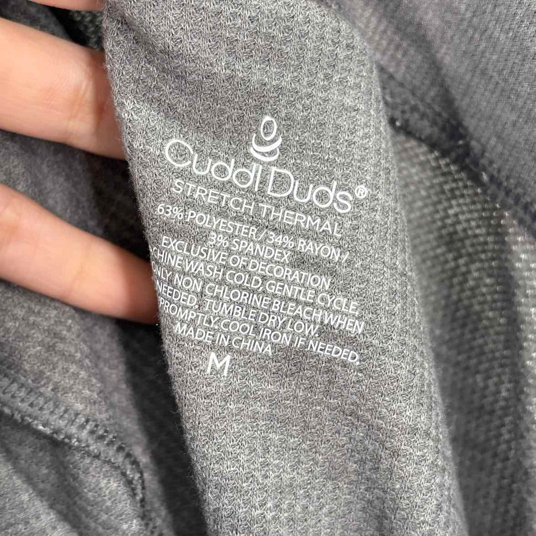 Size M CUDDLE DUDS Gray Thermal Leggings
