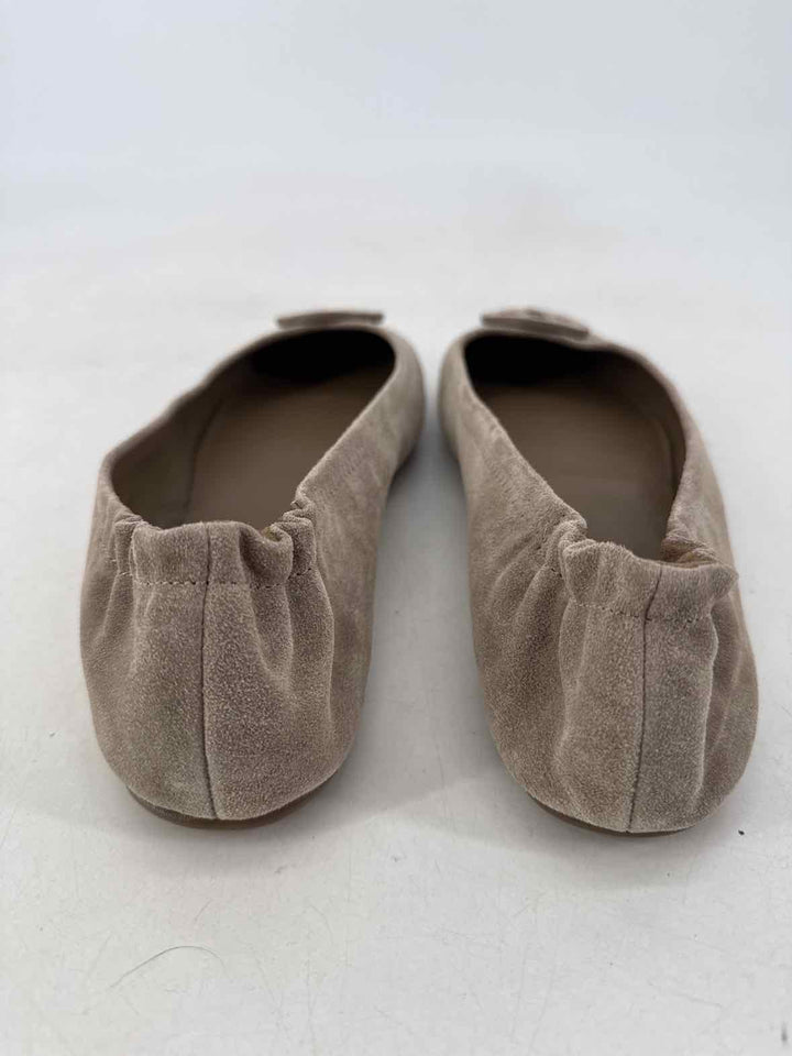 Shoe Size 10 Tory Burch Gray Suede Flats