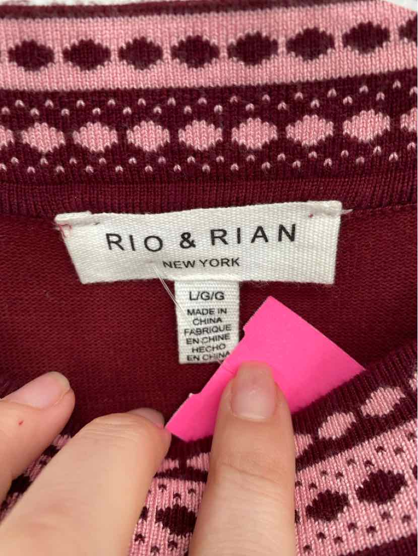 Size L Burgundy Sweater