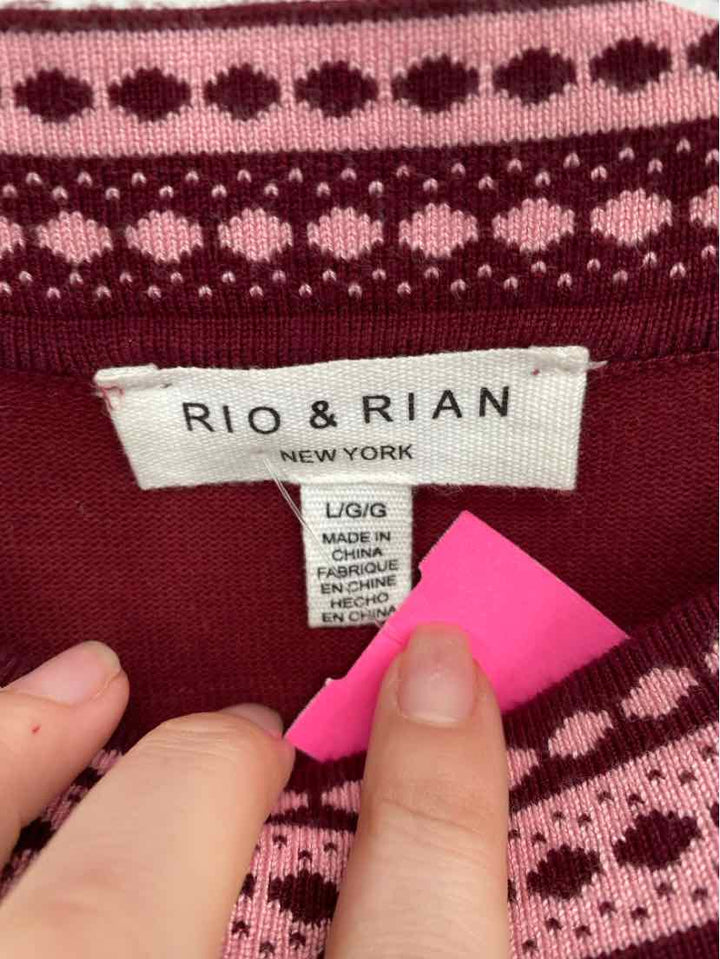 Size L Burgundy Sweater
