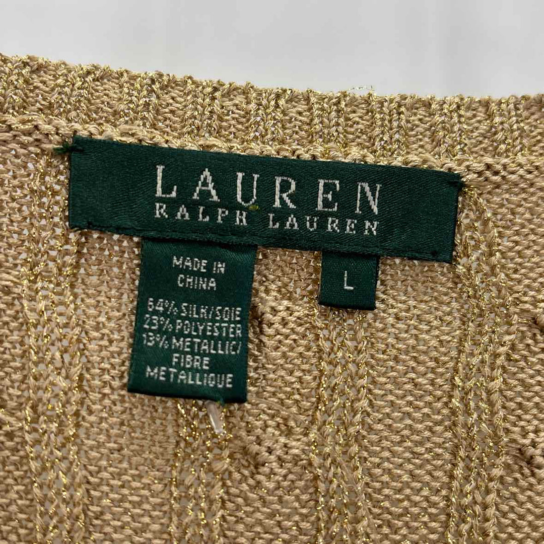 Size L RALPH LAUREN Gold Sweater
