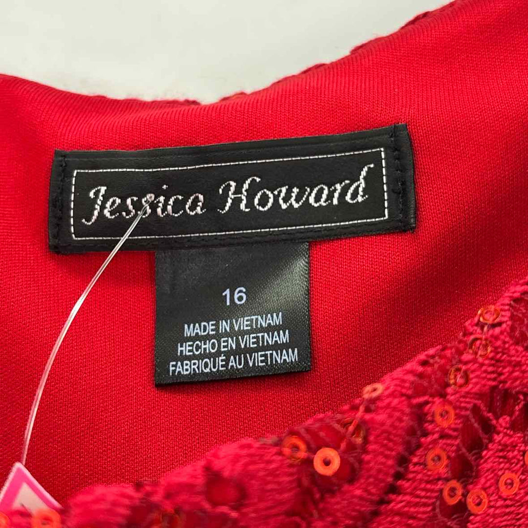 Size 16 JESSICA HOWARD Red Lace PROM