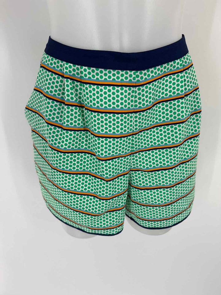 Size 12 CREMIEUX Green Print Shorts