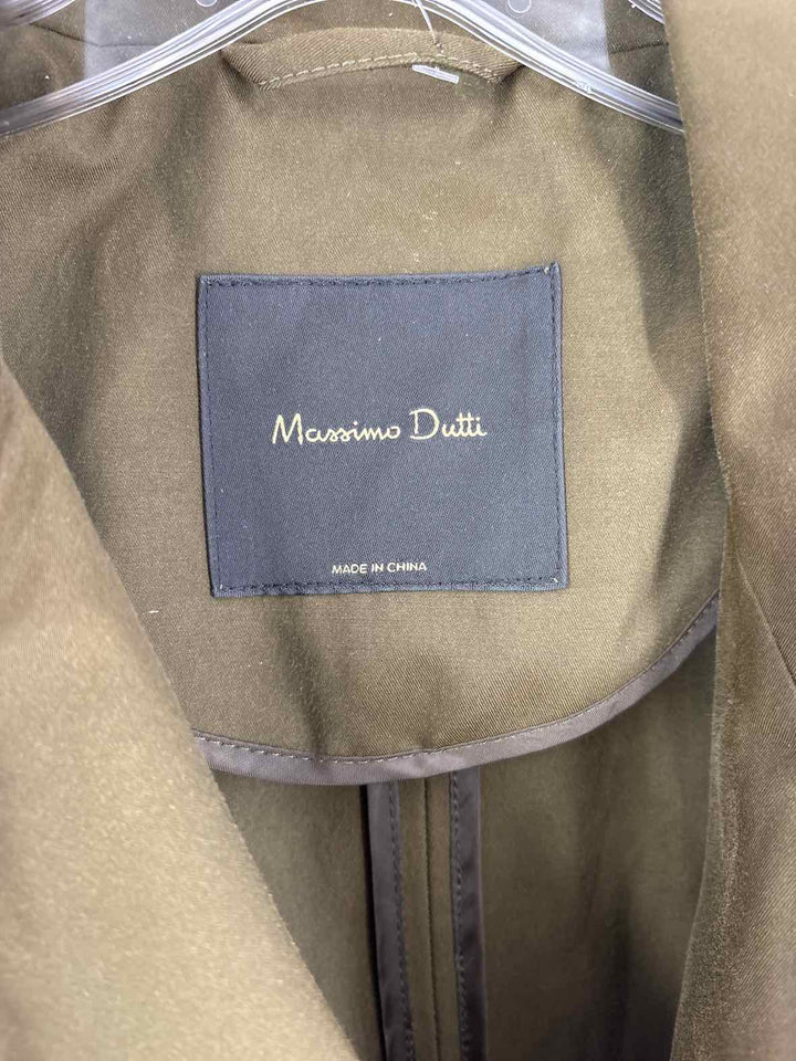 Size S MASSIMO DUTTI Olive Jacket