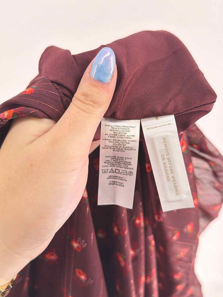 Size L Ann Taylor Burgundy Dress