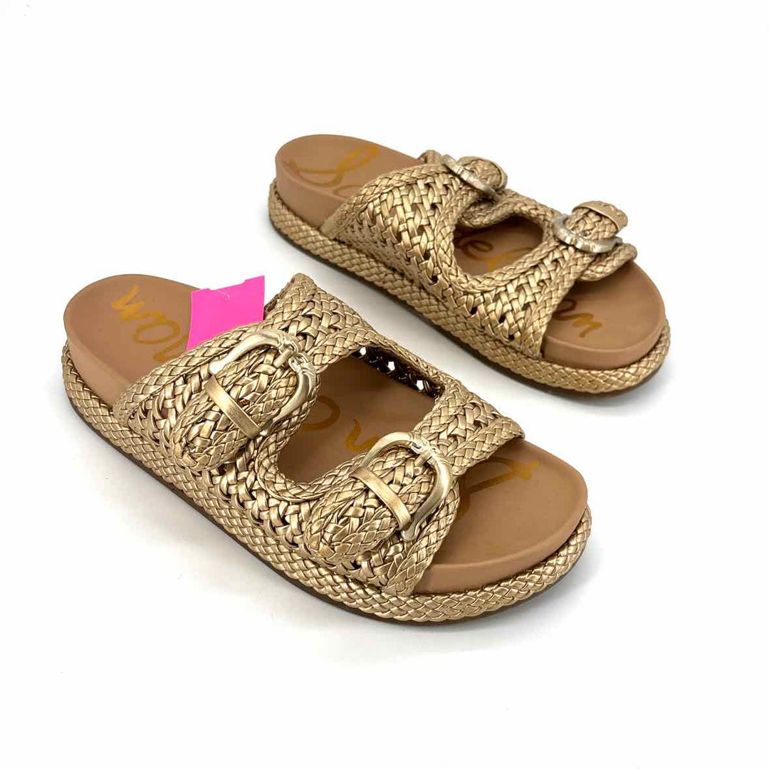 Shoe Size 8 Sam Edeleman Gold Sandals