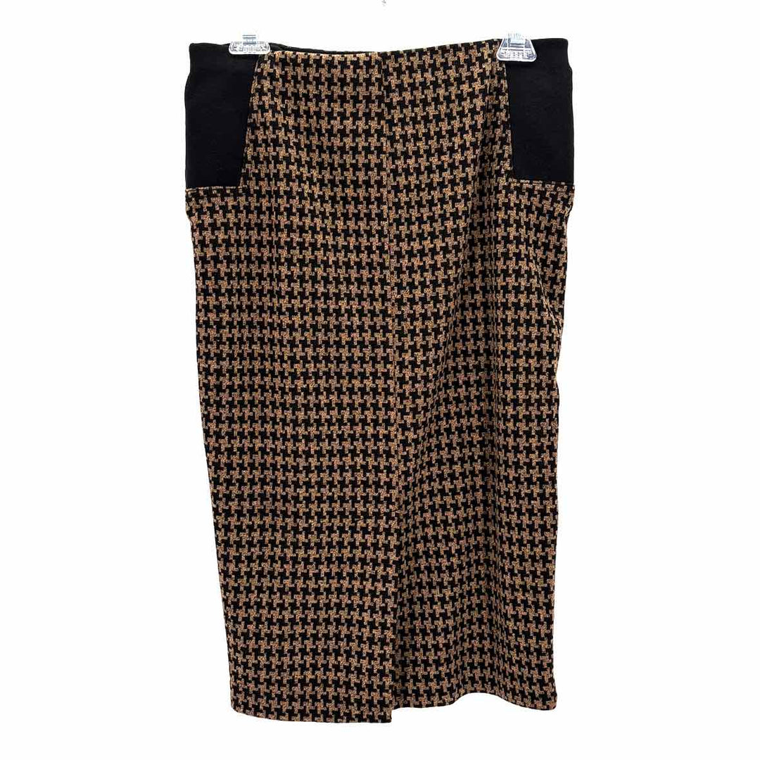 Size M NY & CO Multi-Color Knit Faux Leather 2 PC Dress