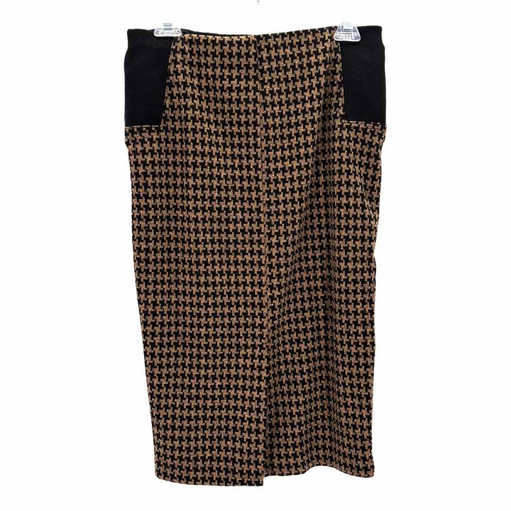 Size M NY & CO Multi-Color Knit Faux Leather 2 PC Dress