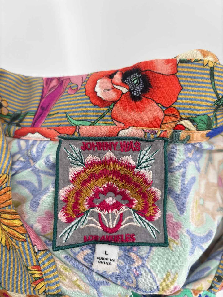 Size L Johnny Was Multi-Color Shirt