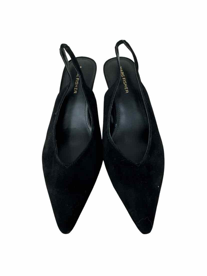 Shoe Size 7.5 MARC FISHER Black Suede Pumps