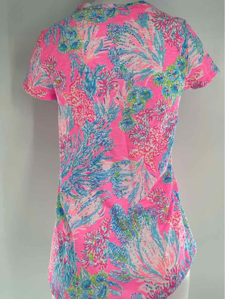 Size XS Lilly Pulitzer PINK PRINT Shirt