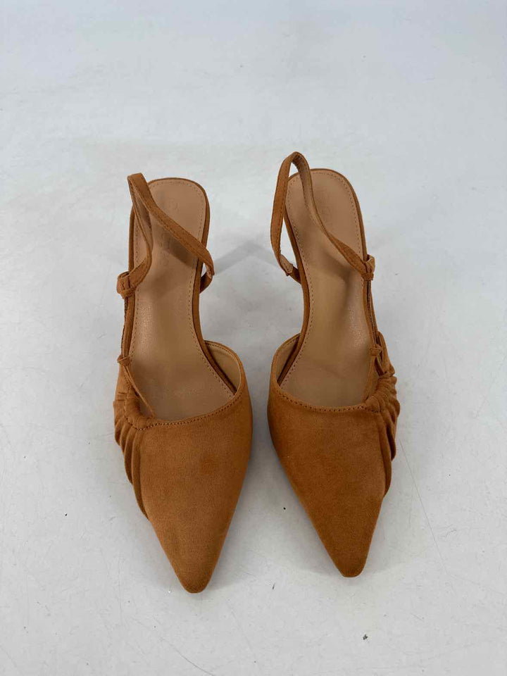 Shoe Size 7 Brown Suede Flats