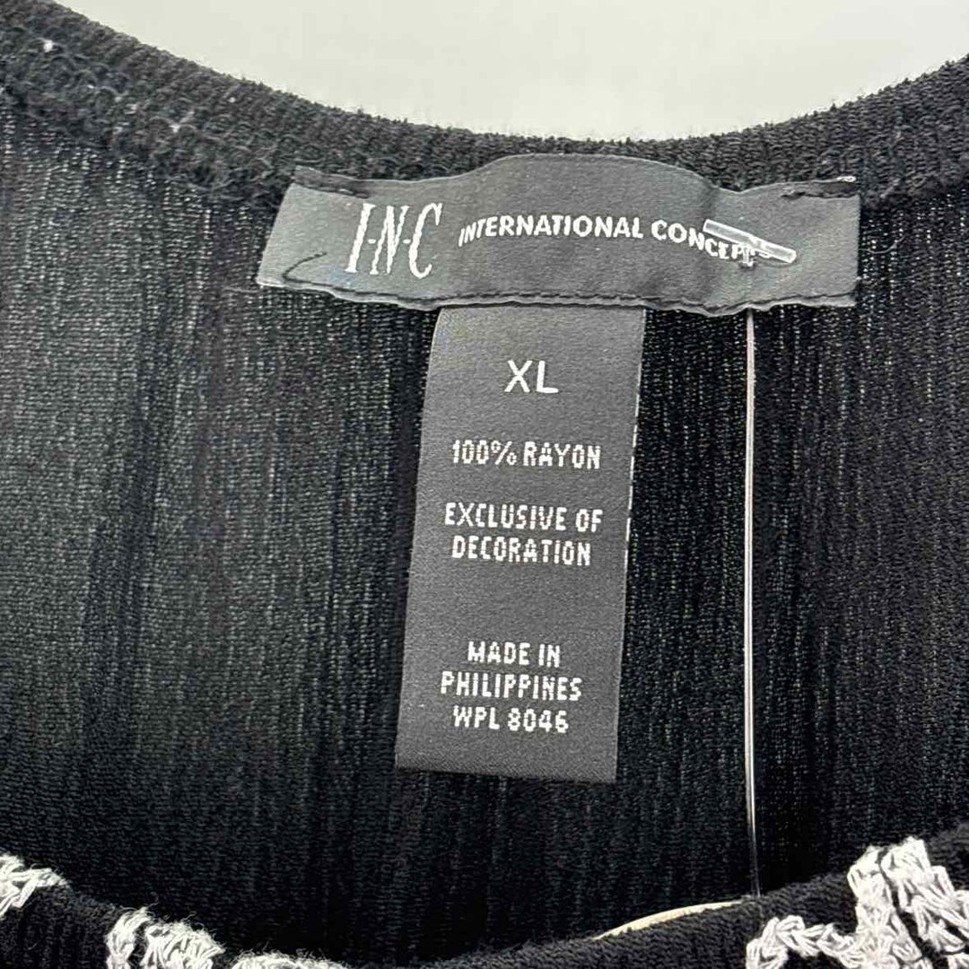 Size XL INC Black/White Shirt