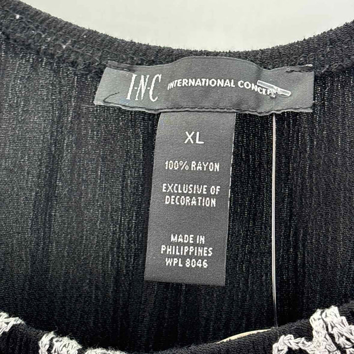 Size XL INC Black/White Shirt
