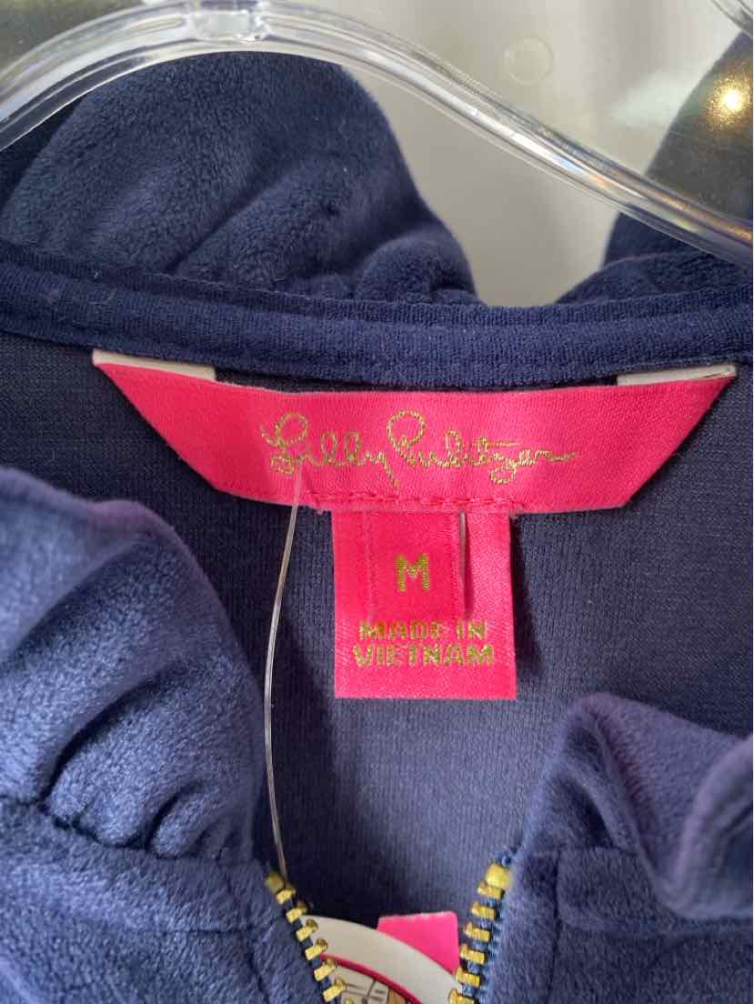 Size M Lilly Pulitzer Navy Velour Sweater