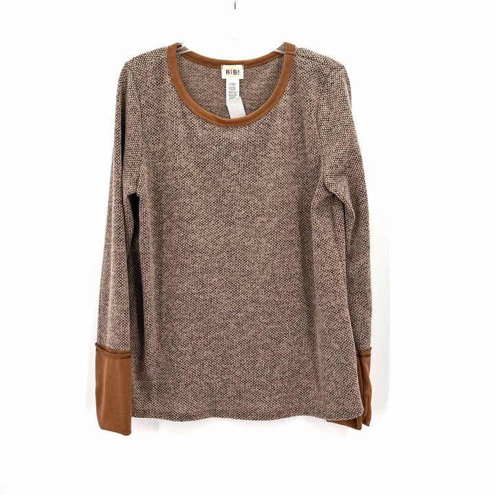 Size XL BIBI Brown Knit Shirt