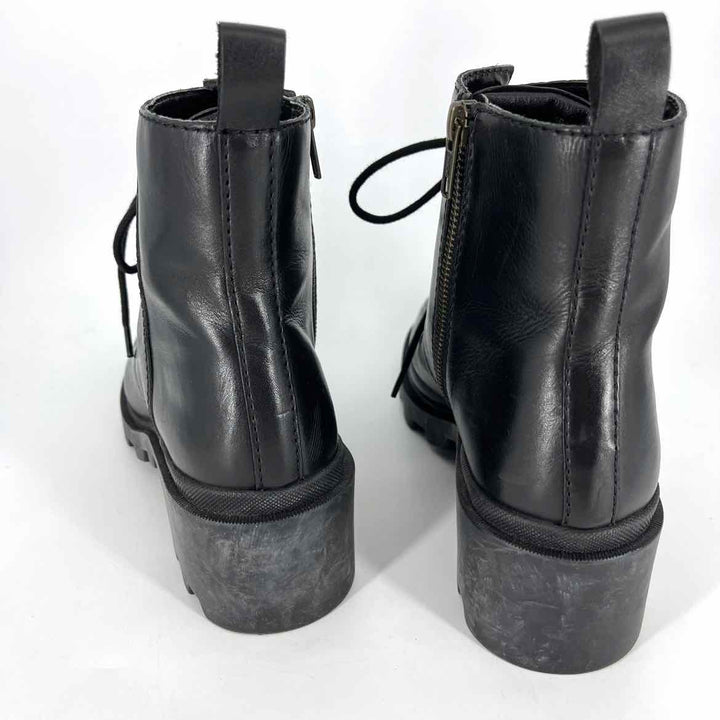 Shoe Size 10 Steve Madden Black Leather Boots