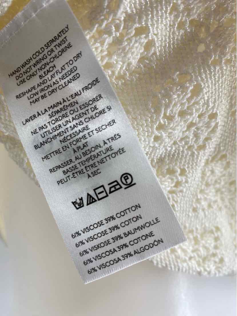 Size S MAEVE Ivory Knit Shirt