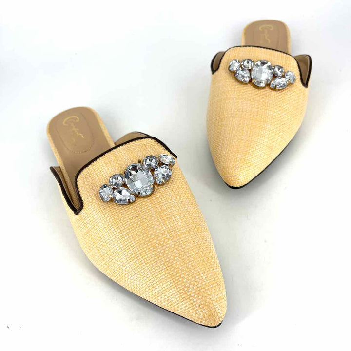 Shoe Size 10 EST. 1946 Tan Straw Flats