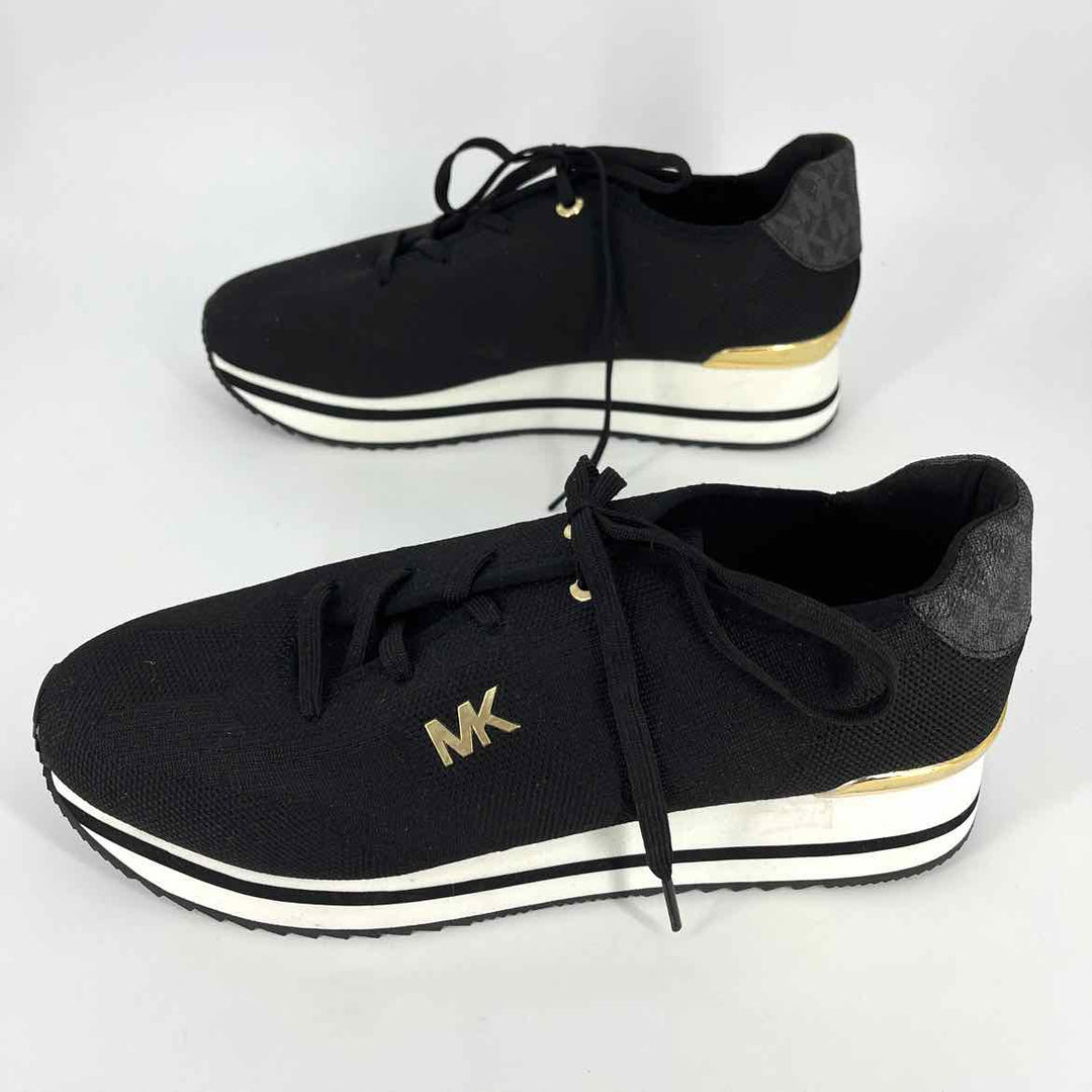 Shoe Size 10 Michael Kors Black Knit Sneakers