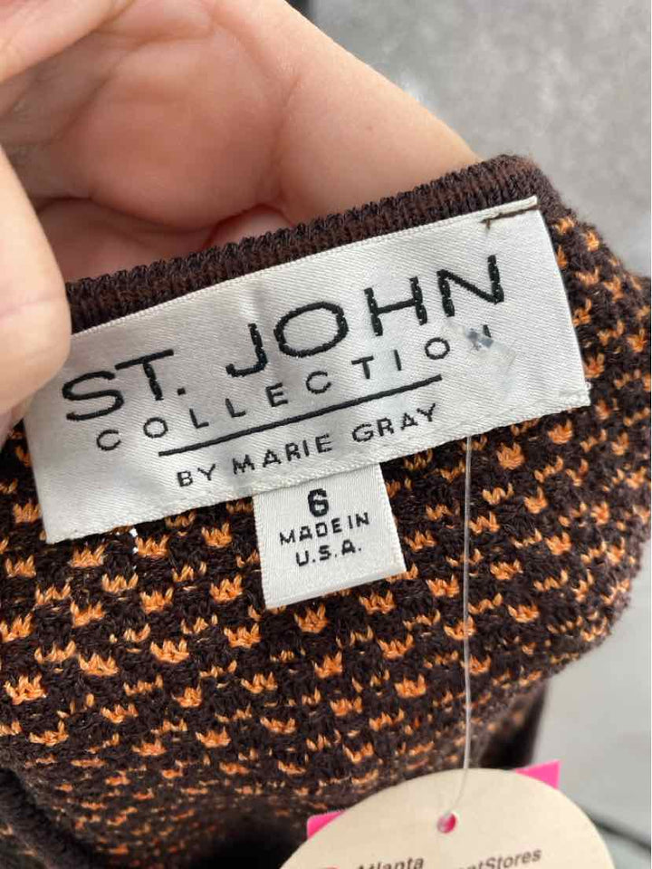 Size S ST JOHN Brown 2 PC Dress
