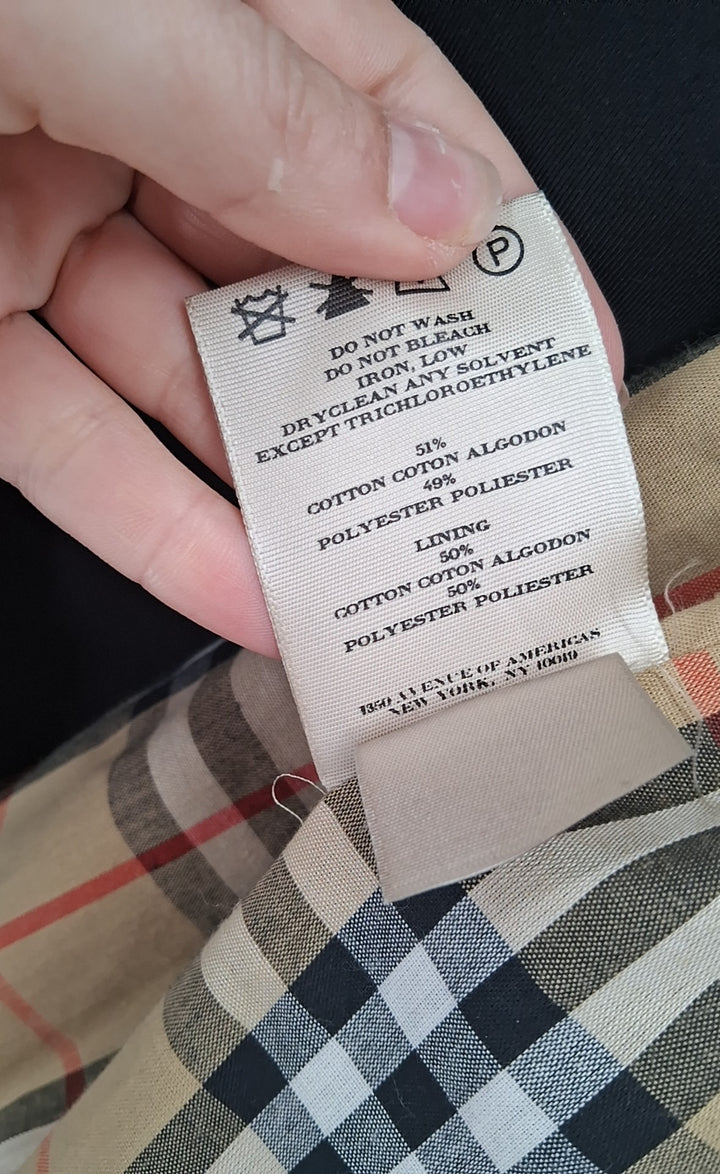 Size 4P Burberry Black Luxury - Jacket