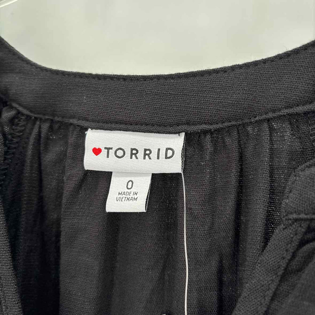 Size 0 Torrid Black Dress