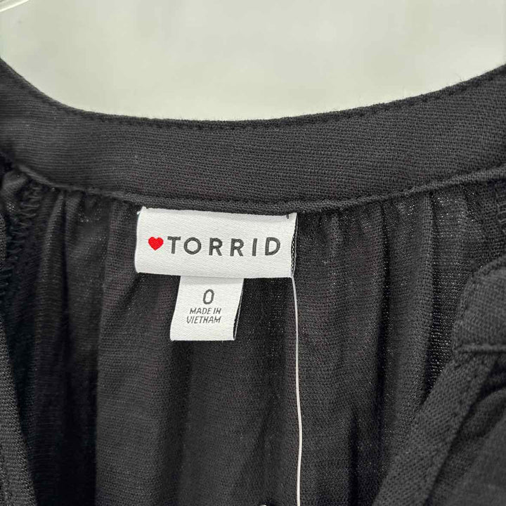 Size 0 Torrid Black Dress