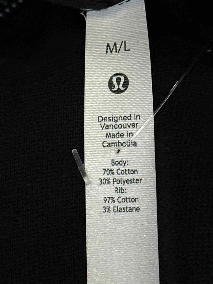 Size M/L Lululemon Black Sweater