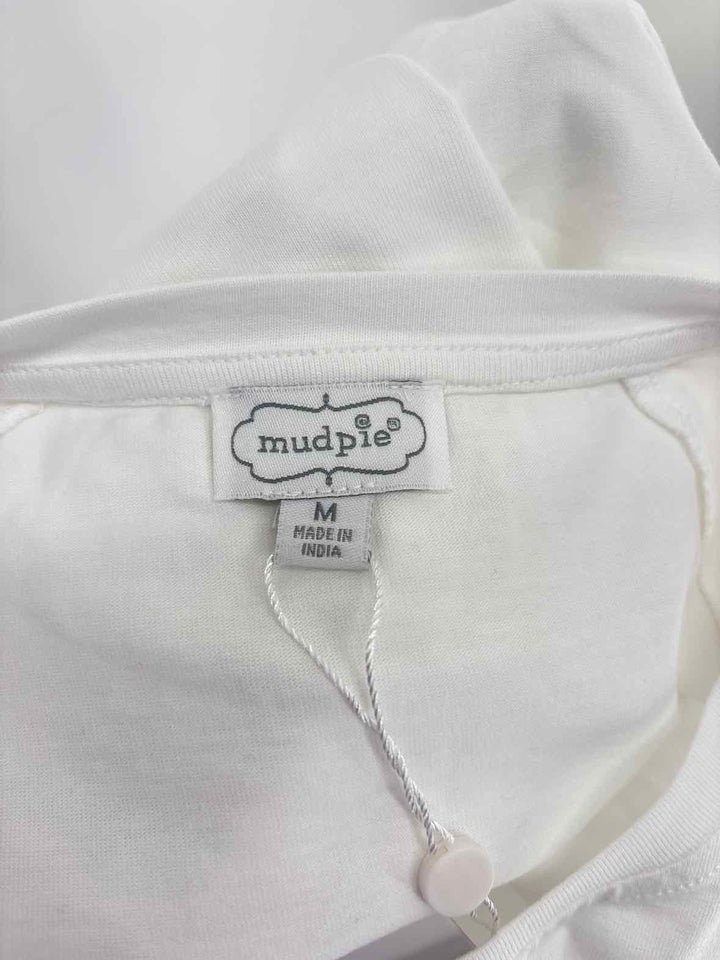Size M Mud Pie White Shirt