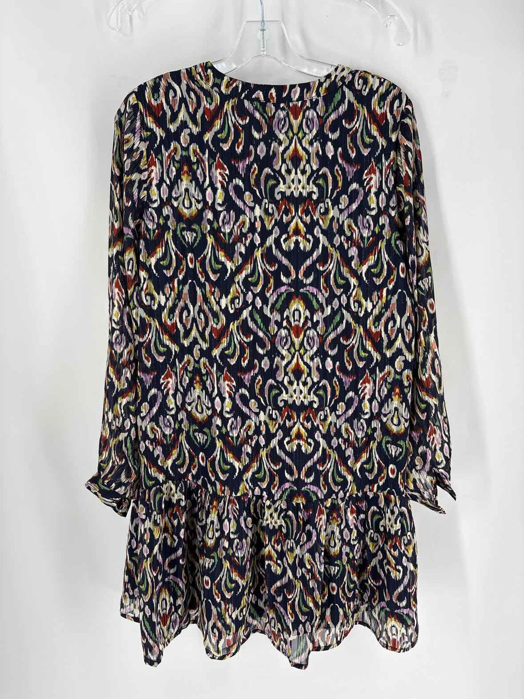Size S MOLLY BRAKEN Navy Print Dress