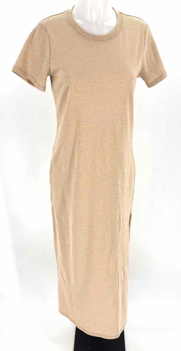 Size M Michael Kors Gold Knit Dress