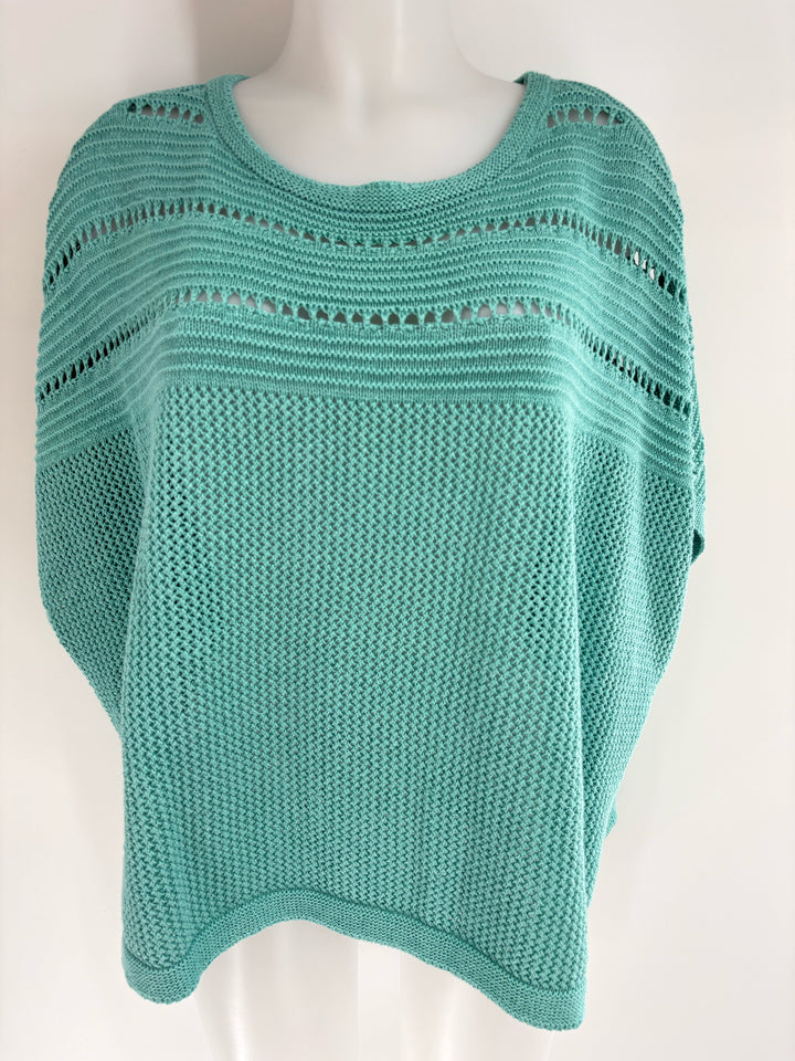 Size S/M Chico's Teal Knit Shirt