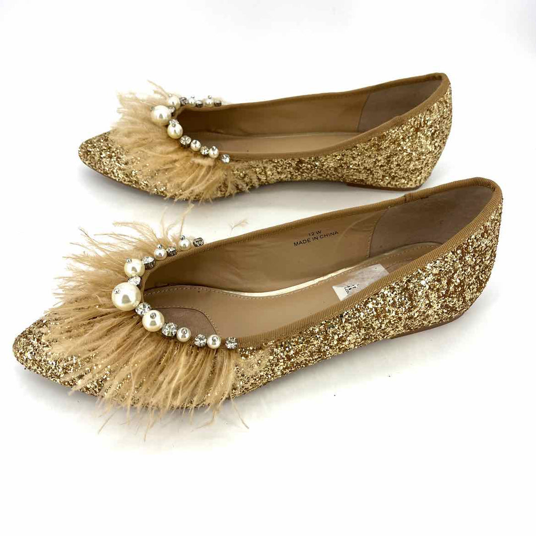 Shoe Size 12 Gold Loafers