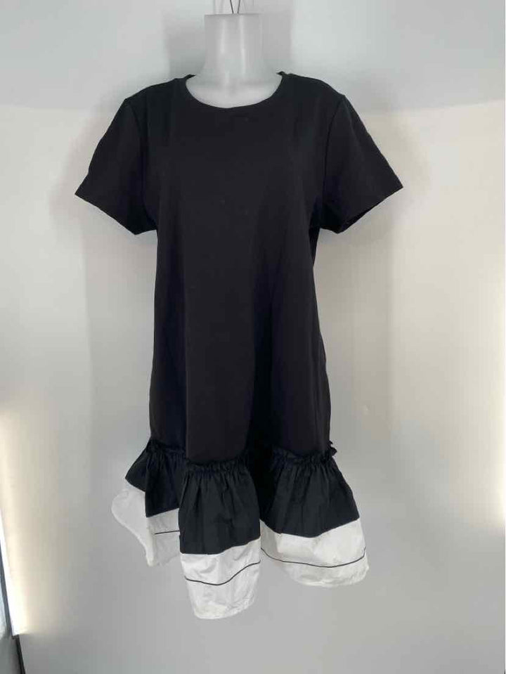 Size XL KARL LAGERFELD Black Cotton Dress