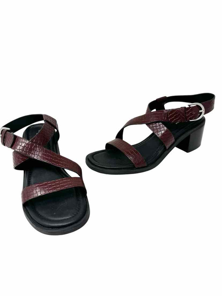 Shoe Size 39 RAG & BONE Burgundy Leather Sandals