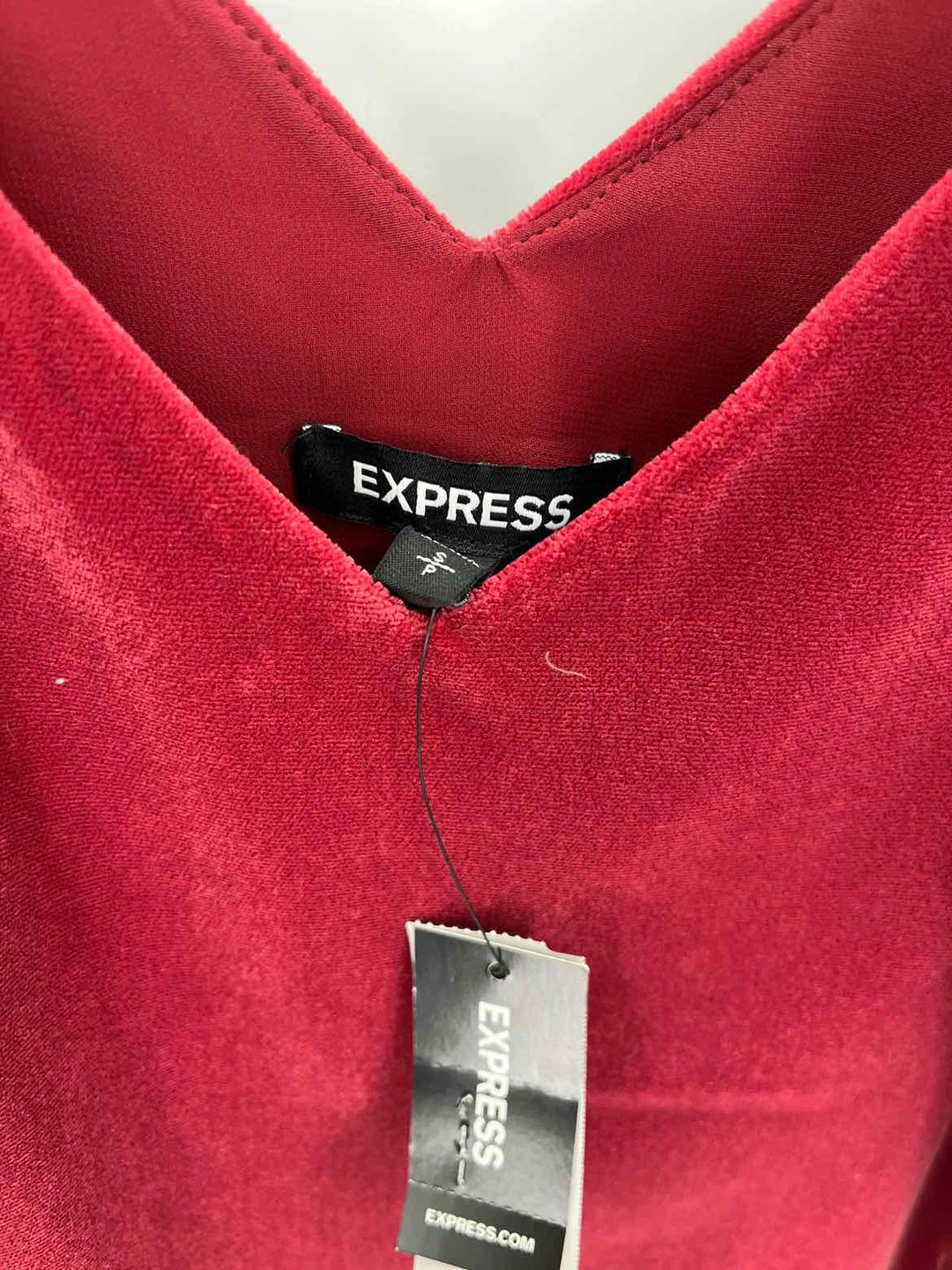 Size S EXPRESS Burgundy Velour Shirt