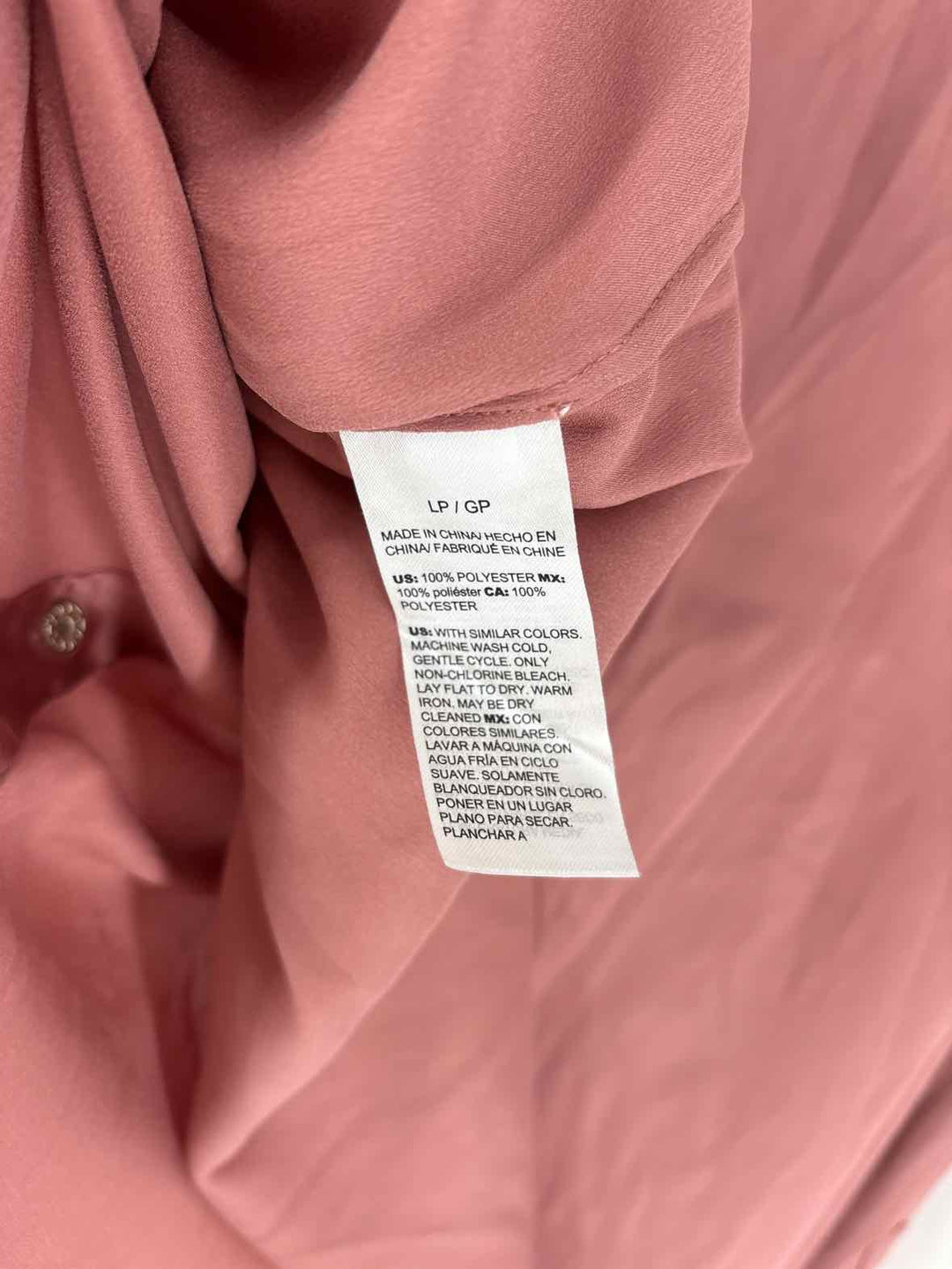 Size L White House Black Market Pink Shirt