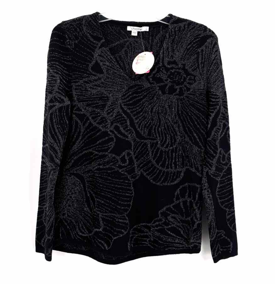 Size M Chico's Black Knit Sweater
