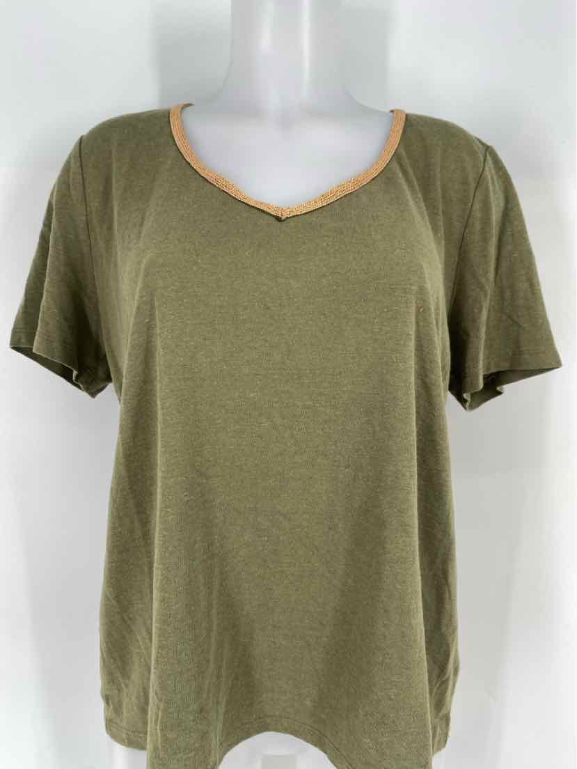 Size L Talbots Olive Shirt