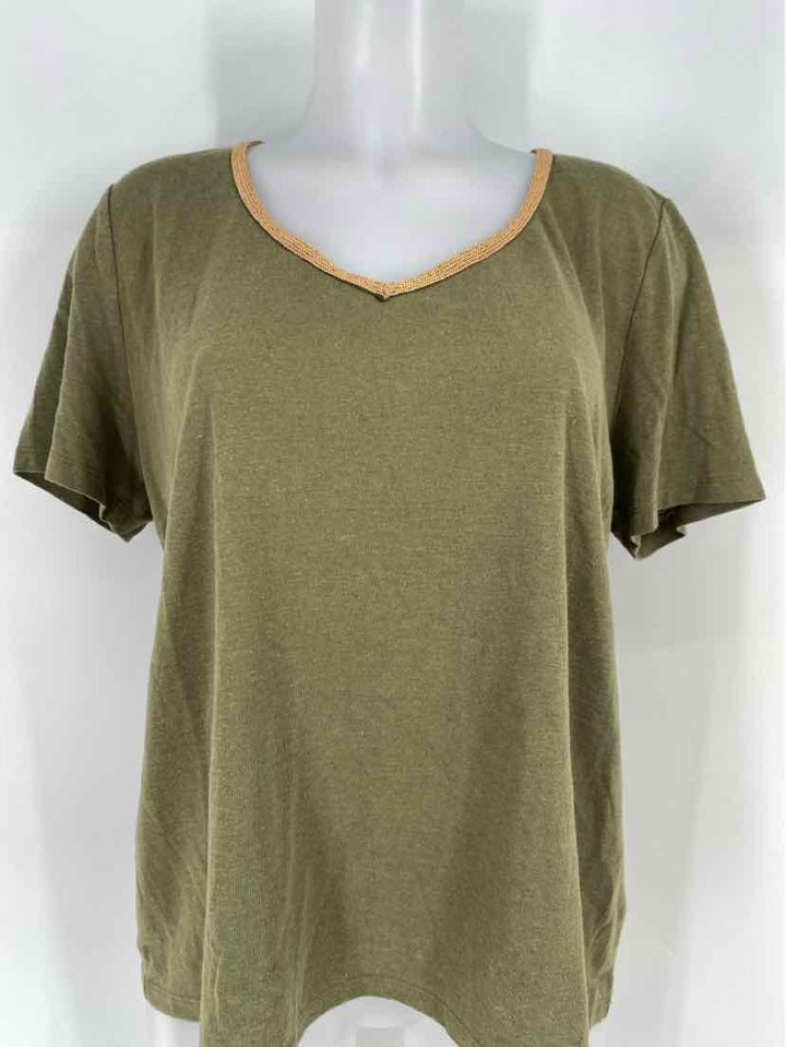 Size L Talbots Olive Shirt