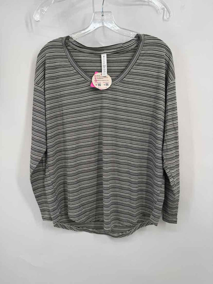 Size L Athleta Black/White Shirt