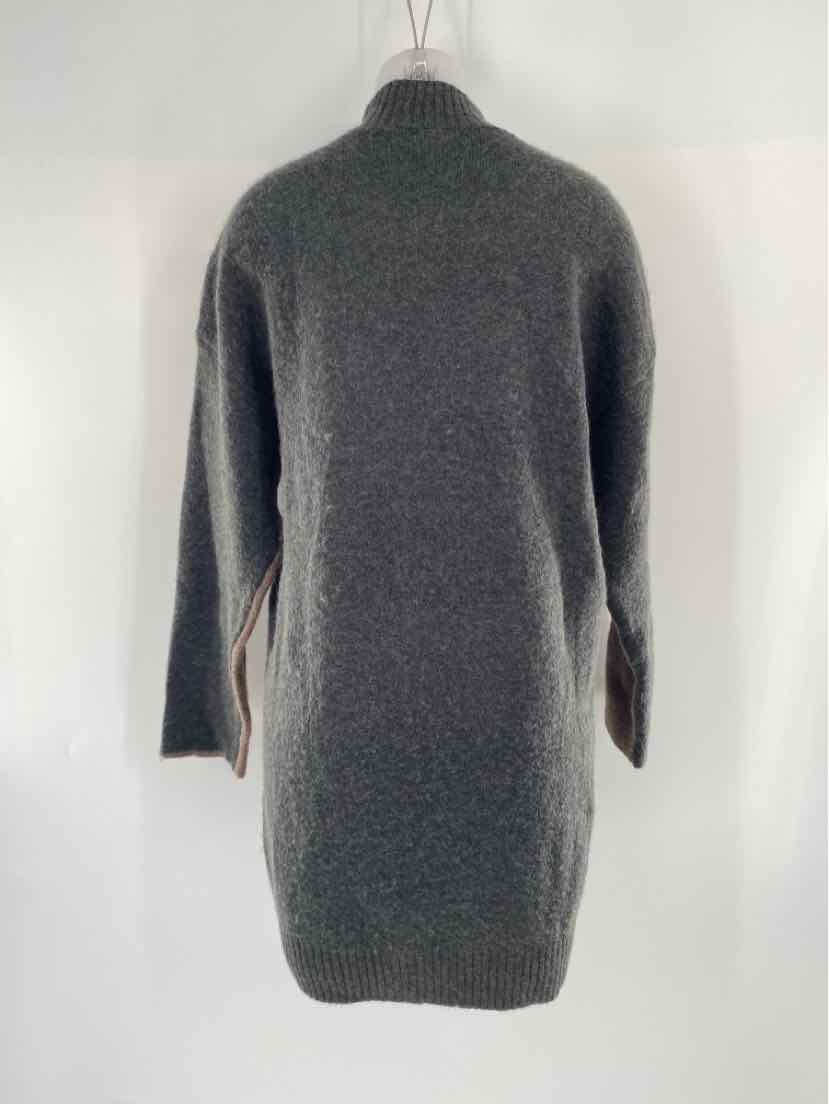 Size L Brown Print Sweater