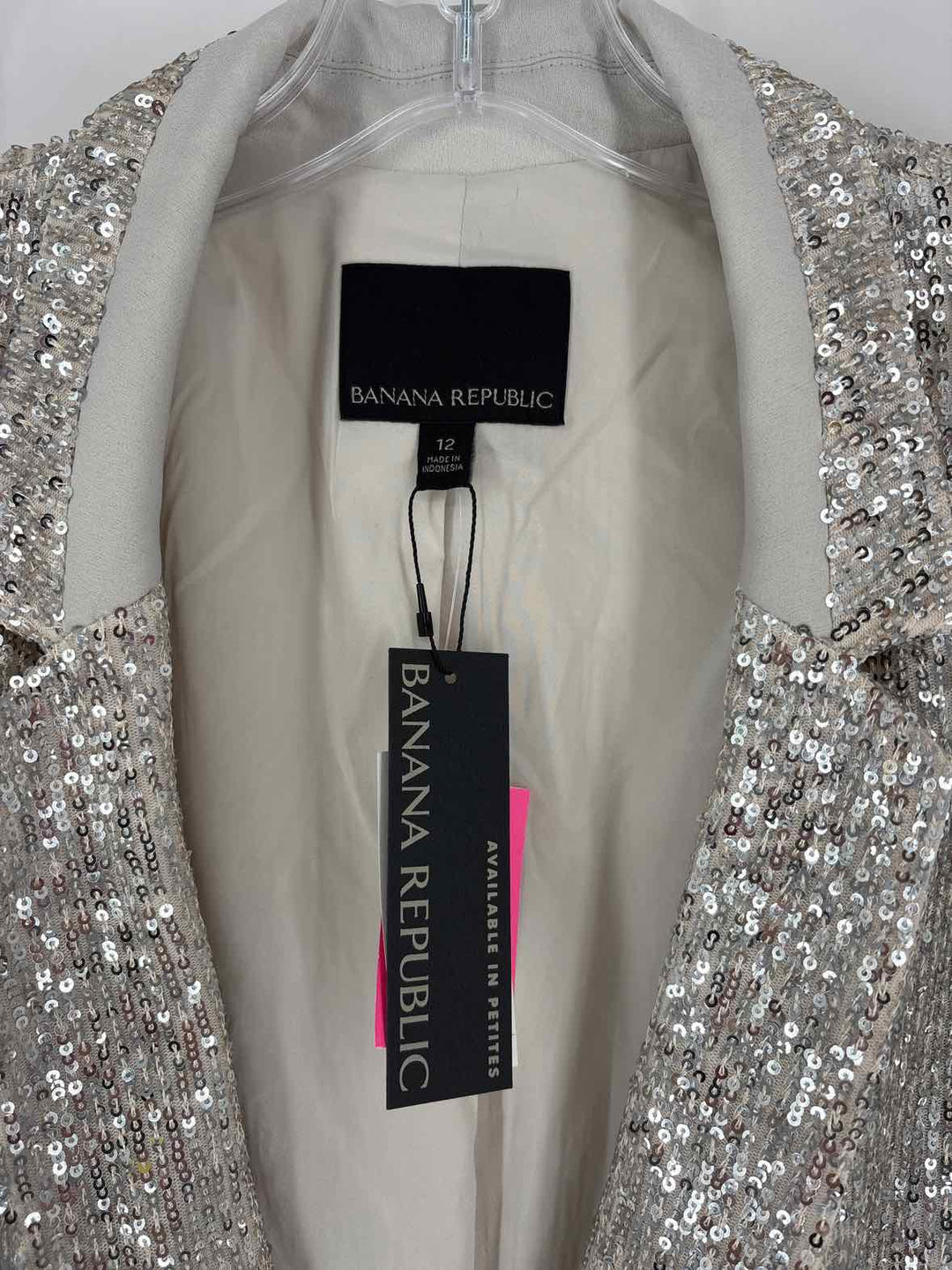 Size 12 Banana Republic Silver Blazer