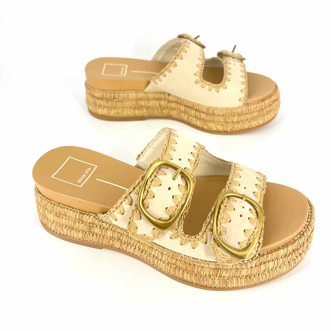 Shoe Size 7 Dolce Vita Tan Straw Sandals