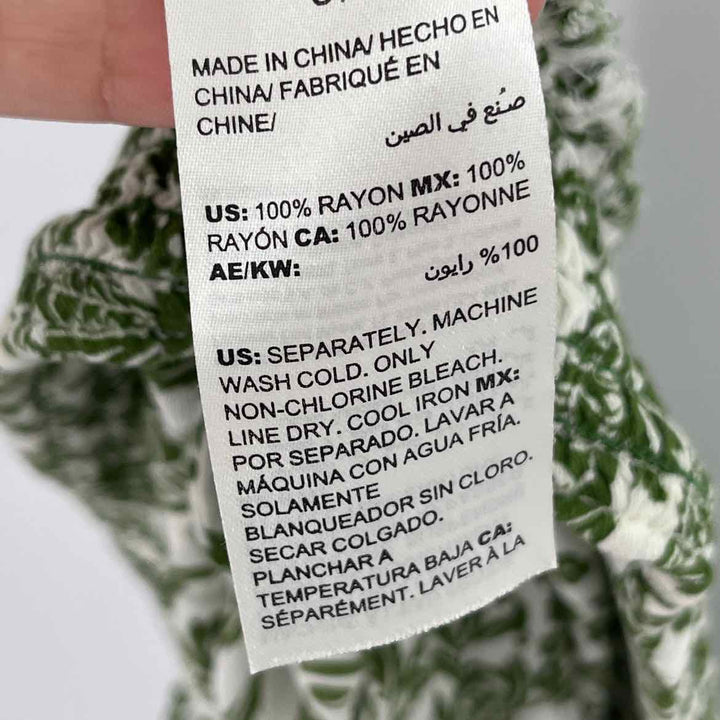 Size S SOMA Green Print Pajamas