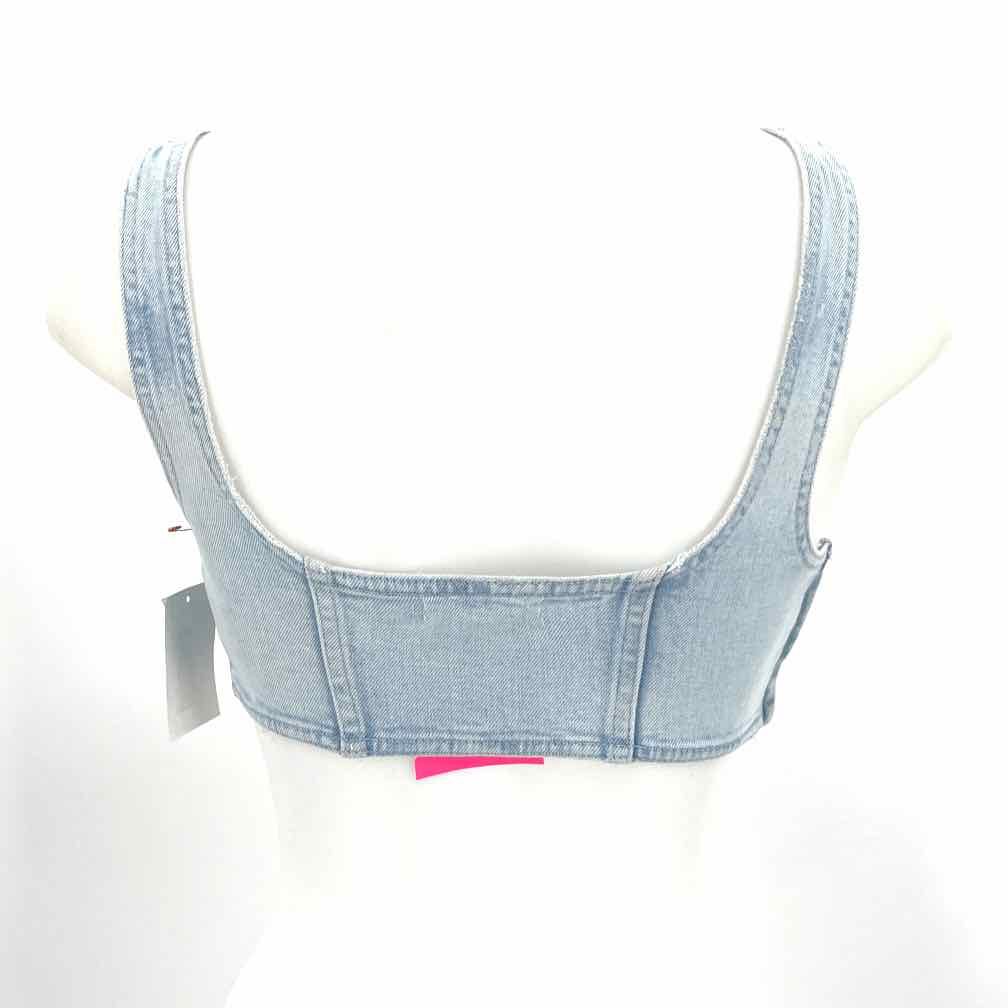 Size 0 GOOD AMERICAN Light Blue Denim Shirt