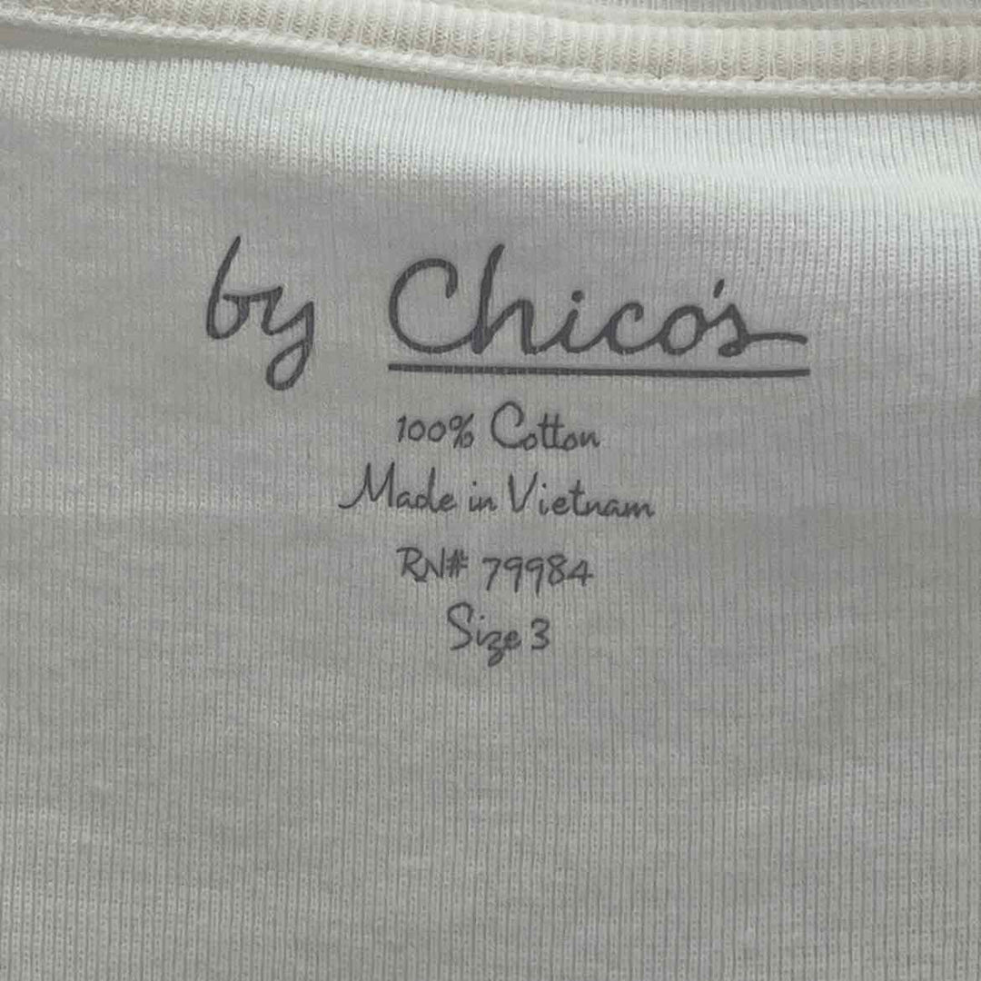 Size XL Chico's Cream Knit Shirt